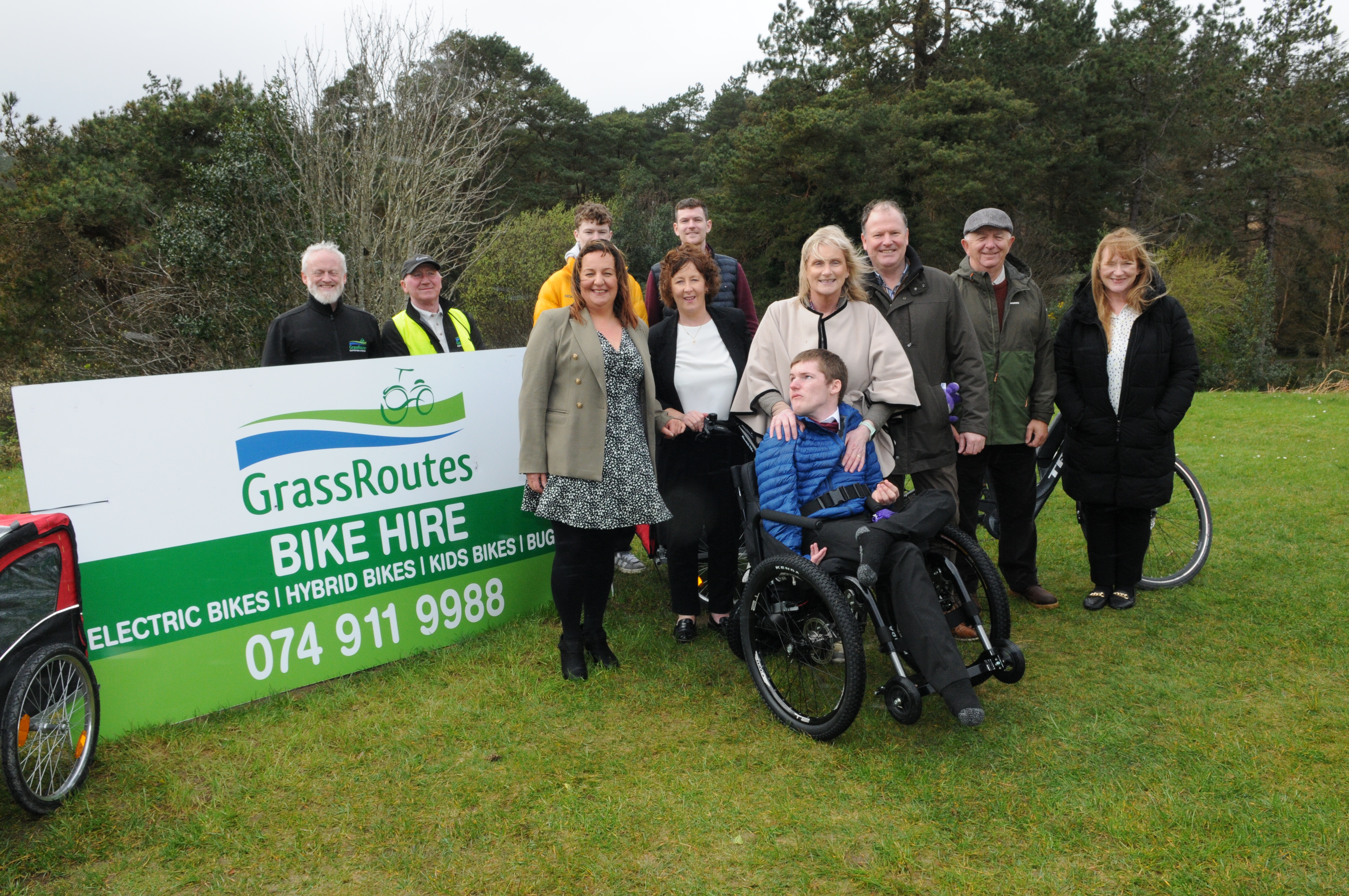 Launch day of the electric wheel chair program